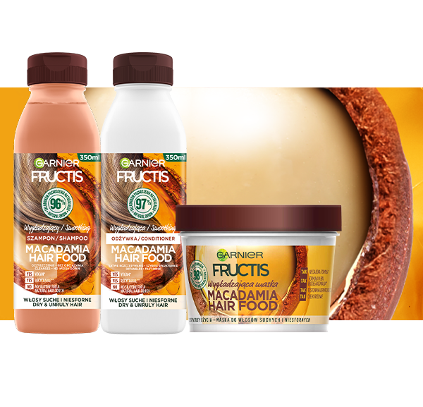 hair food macadamia szampon odżywka maska
